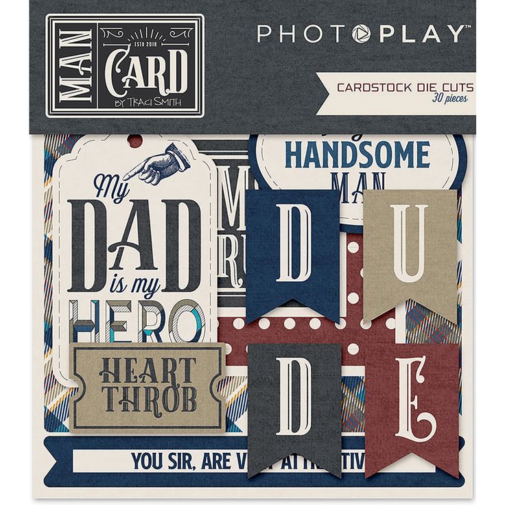 Photoplay Paper Company Man Card Collection Die Cuts (MC8899)