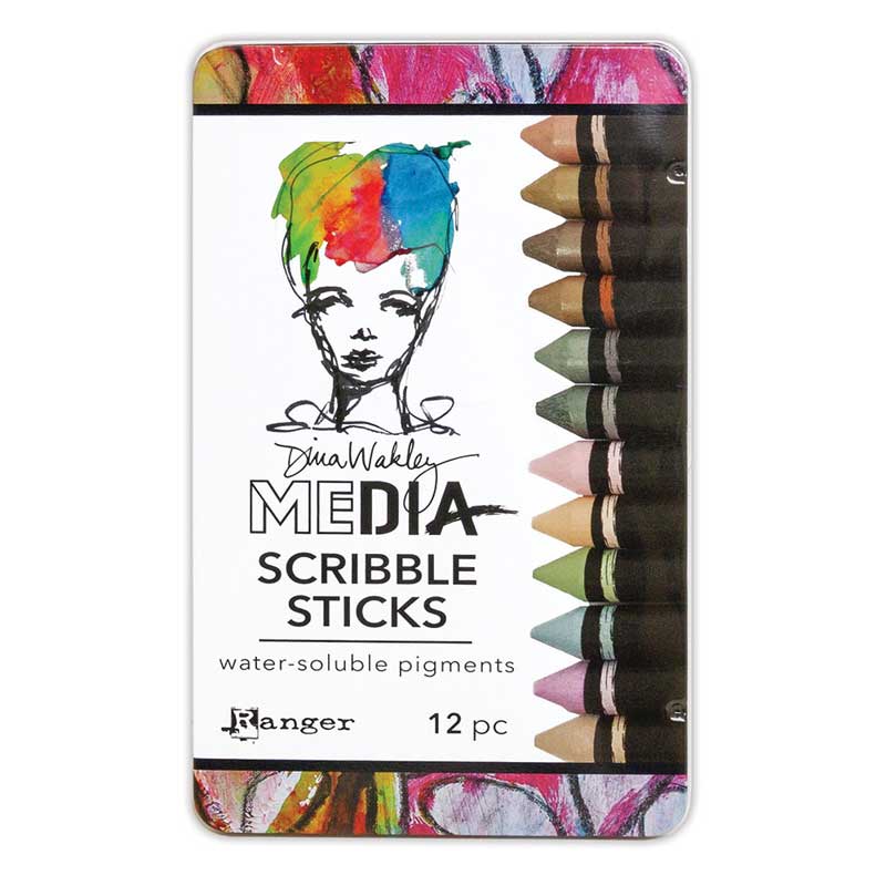 Dina Wakley MEdia Scribble Sticks Set 3 (MDA65944)