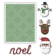 Load image into Gallery viewer, Sizzix Sidekick Side-Order Thinlits/Texture Fades Christmas by Tim Holtz (663112)
