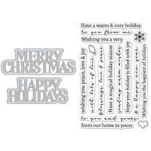 Load image into Gallery viewer, Hero Arts Stamp &amp; Cut XL Christmas Holidays (DC288)
