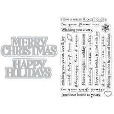 Hero Arts Stamp & Cut XL Christmas Holidays (DC288)