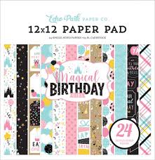 Echo Park Paper Co. 12x12 Paper Pad - Magical Birthday Girl (MBG231030)