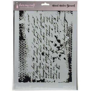 Script Stencil Cursive Text Font Stencils For Mixed Media Art Crafters  Workshop