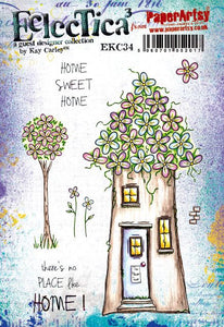 PaperArtsy Eclectica3 Stamp Set Home Sweet Home designed by Kay Carley (EKC34(