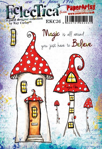 PaperArtsy Eclectica3 Stamp Set Magic is All Around designed by Kay Carley (EKC36)
