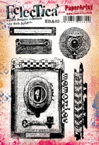 PaperArtsy Eclectica3 Rubber Stamp Set Memories designed by Seth Apter (ESA05)
