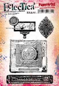 PaperArtsy Eclectica3 Rubber Stamp Set Renegade designed by Seth Apter (ESA06)