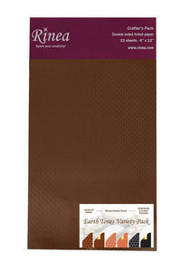 Rinea Earth Tones Foiled Paper Variety Pack (CP12V-ETH)