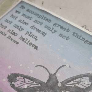 PaperArtsy Electica3 Rubber Stamp Dreaming & Doing by Alison Bomber (EAB07)