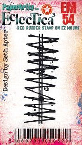 PaperArtsy Eclectica3 Mini Stamp Wave Pattern by Seth Apter (EM54)