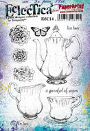 PaperArtsy Stamp Set Tea Time designed by Scrapcosy (ESC14)