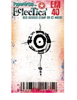 PaperArtsy Eclectica3 Mini Stamp Bullseye designed by Seth Apter (EM40)