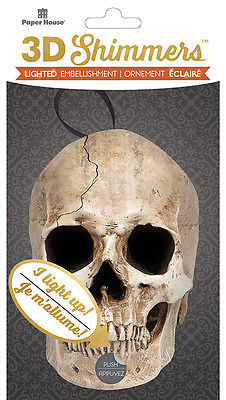 Paper House Productions 3D Shimmers Skull (EMB-0035)