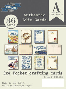 Authentique Authentic Life Cards Explore (EXP018)