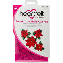 Load image into Gallery viewer, Heartfelt Creations Poinsettia and Holly Clusters Stamp &amp; Die Set (HCD1-7176)
