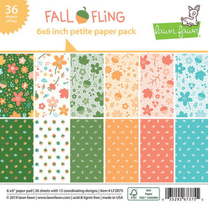 Lawn Fawn Fall Fling 6x6 paper pad LF2075