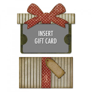 Sizzix Tim Holtz Thinlits Die 6PK - Gift Card Package Item #662417