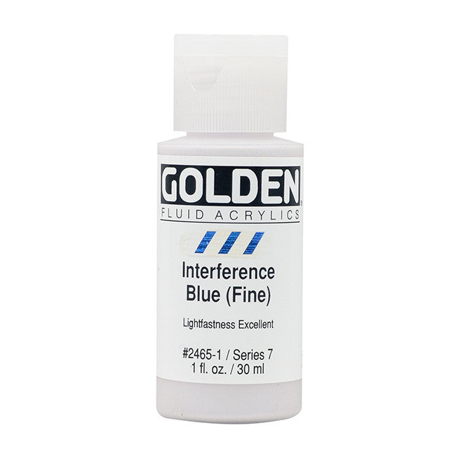 Golden Fluid Acrylics Interference Blue (Fine) (2465-1)
