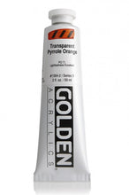 Load image into Gallery viewer, GOLDEN Artist Colors Heavy Body Acrylic Paint Transparent Pyrrole Orange (1384-2)
