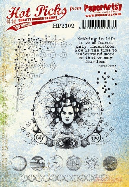 PaperArtsy Stamp Set Static Electricity (HP2102)