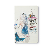 Load image into Gallery viewer, Compendium Write Now- &quot;I must be a mermaid... I have no fear of depths, and a great fear of shallow living&quot; Journal (IMBAM)
