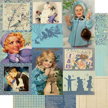 Load image into Gallery viewer, Authentique The Calendar Collection- January Paper Pack (CAL049)
