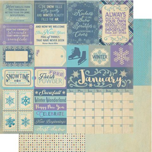 Load image into Gallery viewer, Authentique The Calendar Collection- January Paper Pack (CAL049)
