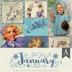 Authentique The Calendar Collection- January Paper Pack (CAL049)
