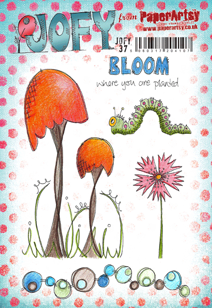 PaperArtsy Rubber Stamp Set Bloom designed by Jo Firth-Young (JOFY37)