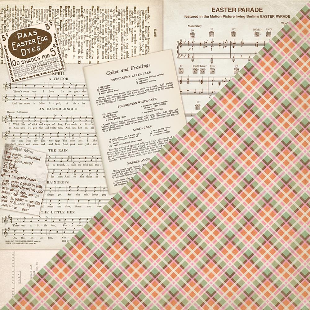 Authentique Jubilee Collection 12x12 Scrapbook Paper Jubilee Four (JUB004)