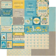 Load image into Gallery viewer, Authentique The Calendar Collection- June Paper Pack (CAL054)
