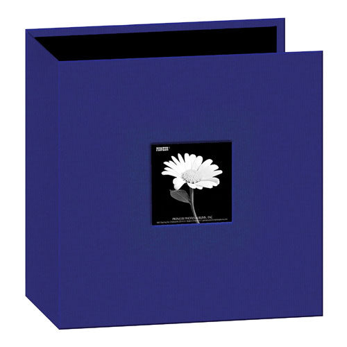 Pioneer Photo Albums Sewn Fabric 3 Ring Binder 8.5x11 Cobalt Blue (T811CBF-BL)
