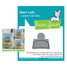 LawnFawn Lawn Cuts Custom Craft Dies - Reveal Wheel Car Critters Add-On (LF2340)