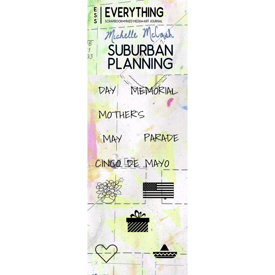 Suburban Planning Planner Stamp Set by Michelle McCosh May