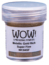 Load image into Gallery viewer, WOW! Embossing Powder Metallic Gold Rich Super Fine (WC04SF)
