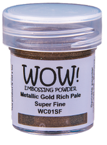 WOW! Embossing Powder Metallic Gold Rich Pale Super Fine (WC01SF-O)