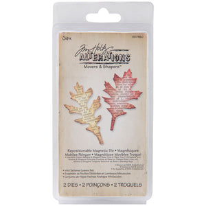 Sizzix Movers & Shapers Magnetic Die Set Mini Tattered Leaves Set by Tim Holtz (657460)