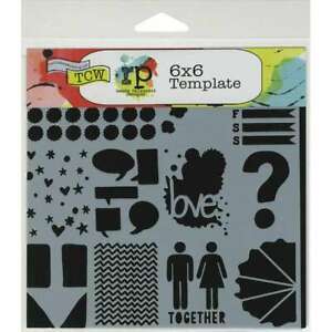 The Crafters Workshop Stencil- Crafty Chica- Mini Life Tidbits (TCW504s)