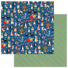 Photoplay Paper Co. The Muttcracker Collection 12x12 Scrapbook Paper Happy Howlidays (MUT9531)