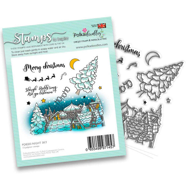 Polka Doodles Stamps Night Sky (PD8203)