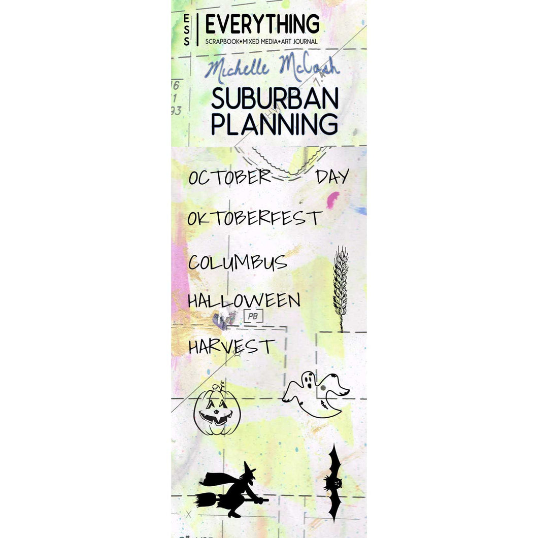 Suburban Planning Planner Stamp Set by Michelle McCosh January