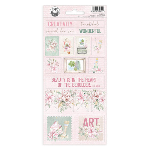 P13 Let Your Creativity Bloom Collection Cardstock Stickers (P13-CRB-12)