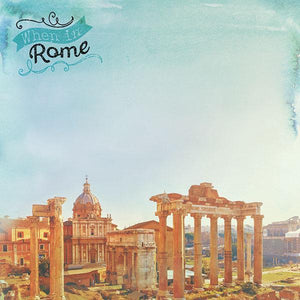 Paper House Productions 12x12 Scrapbook Paper -  When In Rome (P-2067)