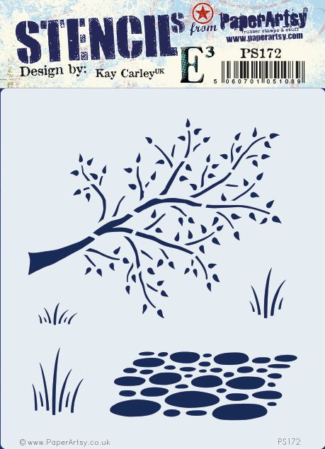 PaperArtsy- Kay Carley Stencil PS172