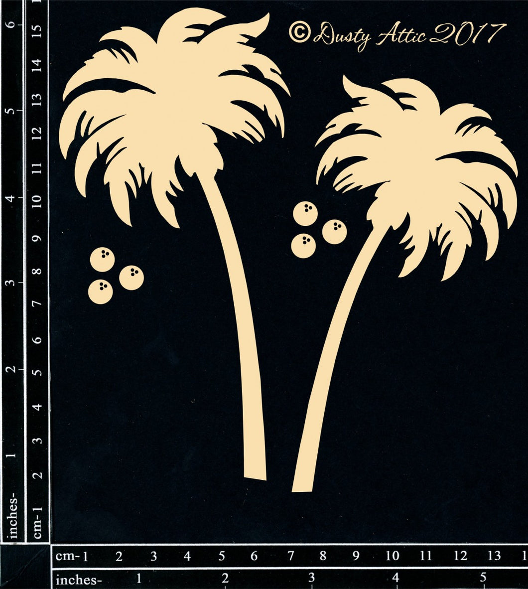 The Dusty Attic Chipboard - Palm Trees (DA19001)