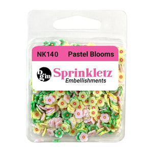 Buttons, Galore & More Spinkletz Embellishments Pastel Blooms (NK140)