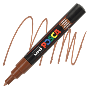 Posca Paint Marker 0.7mm Bullet Shaped Brown PC-1M