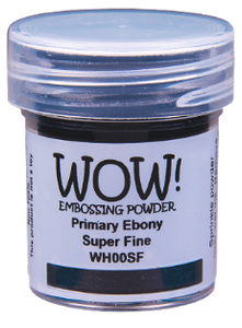 WOW! Embossing Powder Primary Ebony (Black) Superfine (WH00SF)