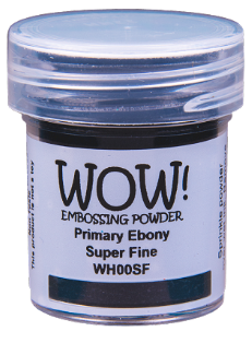 WOW! Embossing Powder Primary Ebony (Black) Superfine (WH00SF)