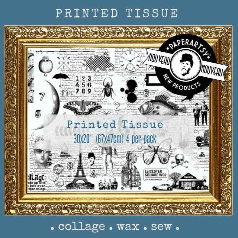 PaperArtsy Hot Picks Printed Tissue Collage Paper (PT01)